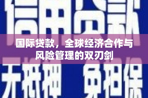 靖宇国际贷款，全球经济合作与风险管理的双刃剑