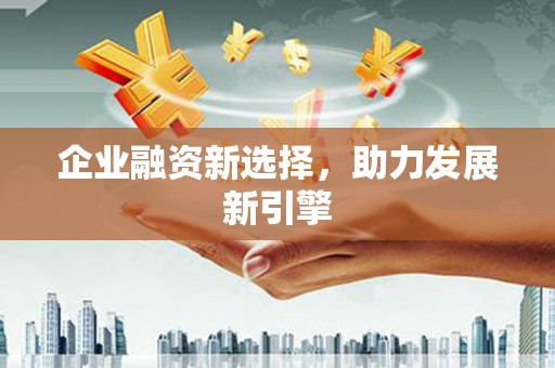 靖宇企业融资新选择，助力发展新引擎