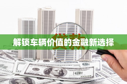靖宇解锁车辆价值的金融新选择