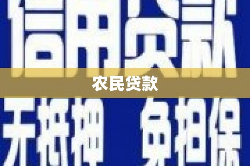 靖宇农民贷款