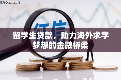 靖宇留学生贷款，助力海外求学梦想的金融桥梁