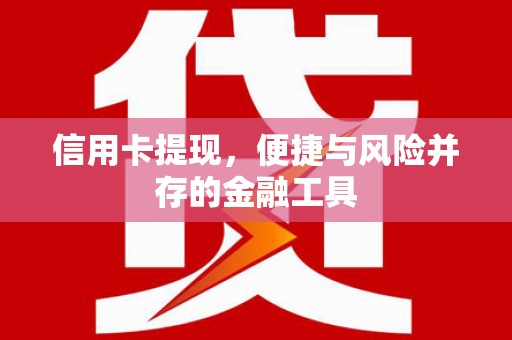 靖宇信用卡提现，便捷与风险并存的金融工具