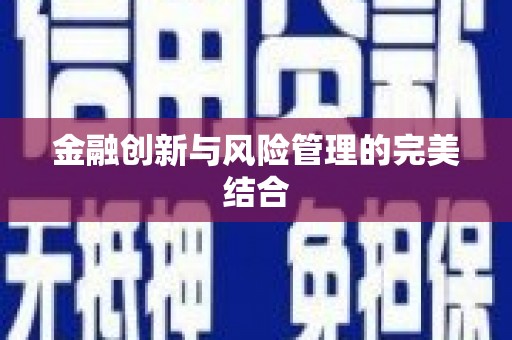 靖宇金融创新与风险管理的完美结合