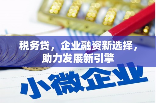 靖宇税务贷，企业融资新选择，助力发展新引擎