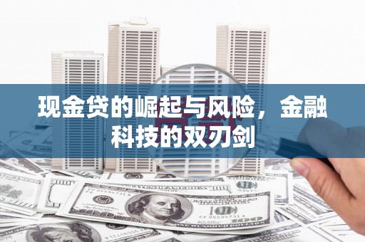 靖宇现金贷的崛起与风险，金融科技的双刃剑
