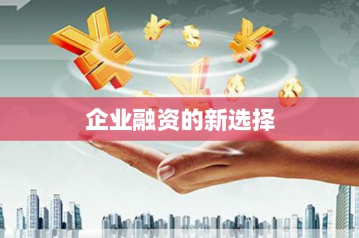 靖宇企业融资的新选择
