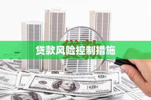靖宇贷款风险控制措施