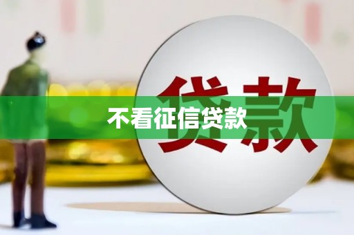 靖宇不看征信贷款